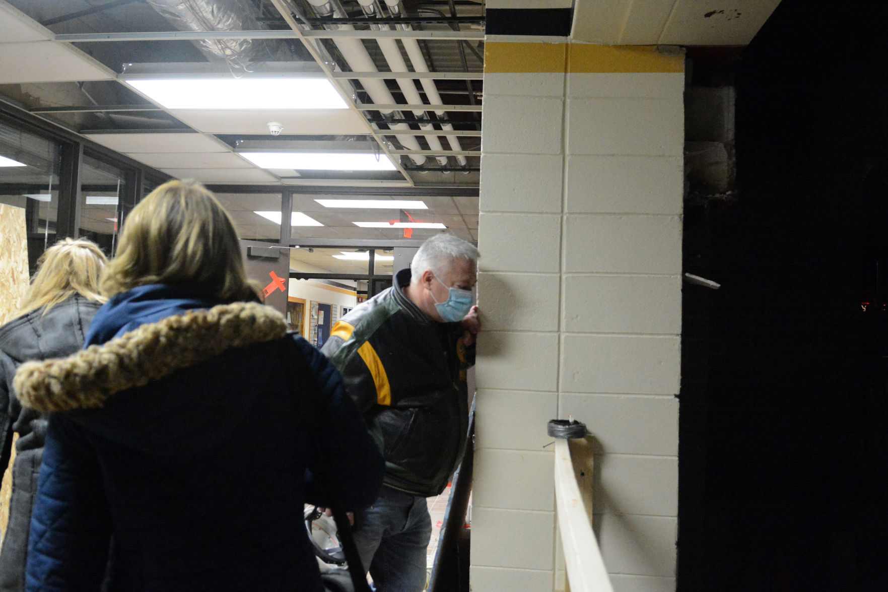 Tour of Jack Young Middle School construction, Dec. 7